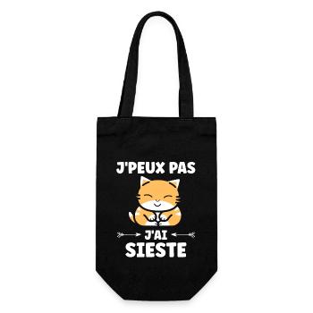 J'ai sieste - Sac à bouteille - noir - Devant