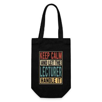 Cadeau rétro de conférencier - Sac à bouteille - noir - Devant