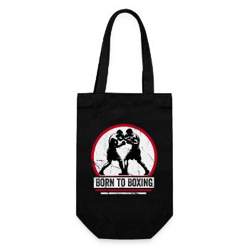 Né pour la boxe - Sac à bouteille - noir - Devant