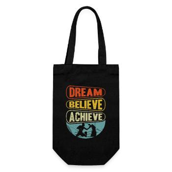 Dream Believe Achieve Boxing - Gift Bag for Bottles - black - Front