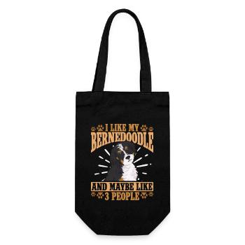 Chien Bernedoodle - Sac à bouteille - noir - Devant
