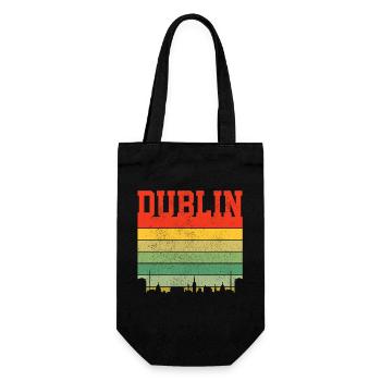 Ireland Dublin UK Irish Souvenir Gift - Gift Bag for Bottles - black - Front