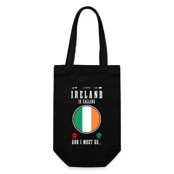 Ireland Dublin UK Irish Souvenir Gift - Gift Bag for Bottles - black - Front