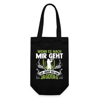 Hunting Hunting Deer Hunting Wild Boar Hunting Hunter - Gift Bag for Bottles - black - Front