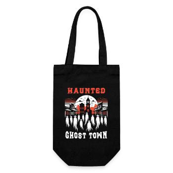 Cowboy Barn Bull Rider Rodeo Country Western - Gift Bag for Bottles - black - Front