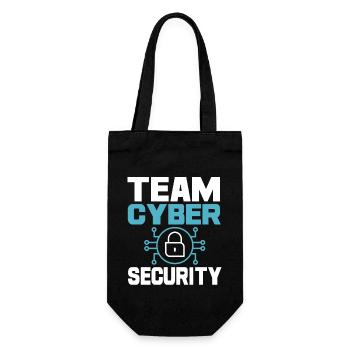 Team Cyber Security - Gift Bag for Bottles - black - Front