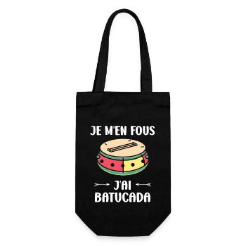 Humour tambour batucada - Sac à bouteille - noir - Devant