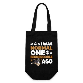 Chien Bernedoodle - Sac à bouteille - noir - Devant