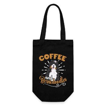 Chien Bernedoodle - Sac à bouteille - noir - Devant