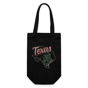 Texas - Gift Bag for Bottles - black - Front
