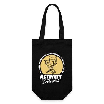 Proud Activity Director Appreciation Professional - Gift Bag for Bottles - black - Front