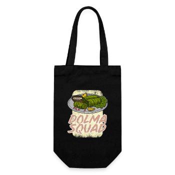 Dolma Feinschmecker Rezepte Sarma Essen - Geschenkbeutel für Flaschen - Schwarz - Vorne