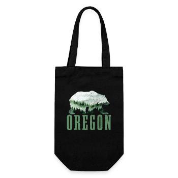 Oregon - Geschenkbeutel für Flaschen - Schwarz - Vorne