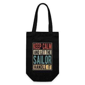 Cadeau Sailor Retro - Sac à bouteille - noir - Devant