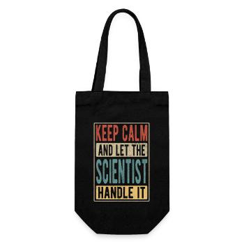 Cadeau rétro scientifique - Sac à bouteille - noir - Devant