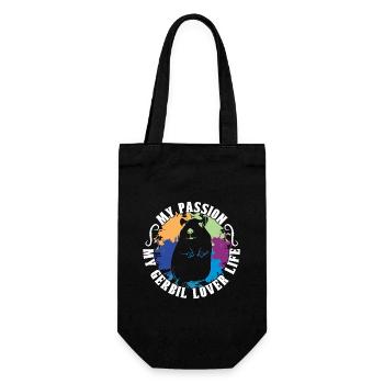 Amoureux des gerbilles Ma passion Mon amant des gerbilles Hamster - Sac à bouteille - noir - Devant