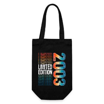 Limited Edition Since 2003 Birthday Vintage 2003 - Gift Bag for Bottles - black - Front