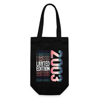 Limited Edition Since 2003 Birthday Vintage 2003 - Gift Bag for Bottles - black - Front