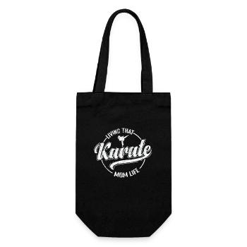Vivre ce karaté ... - Sac à bouteille - noir - Devant