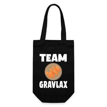 Team Gravlax - Gift Bag for Bottles - black - Front