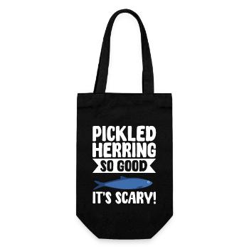 eFunny Hareng mariné idée cadeau - Sac à bouteille - noir - Devant