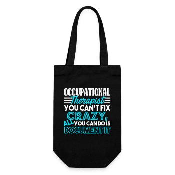 Occupational Therapy Occupational Therapy Funny - Gift Bag for Bottles - black - Front