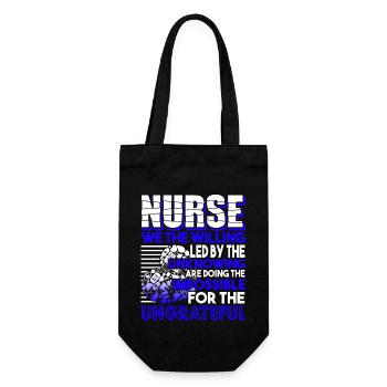 Nurse Nurse Work - Gift Bag for Bottles - black - Front