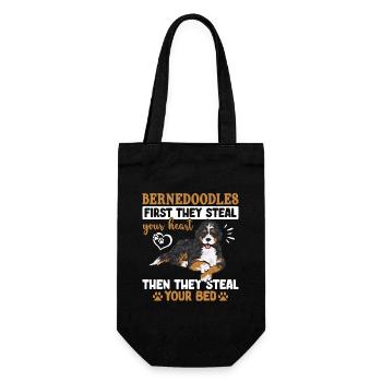 Chien Bernedoodle - Sac à bouteille - noir - Devant