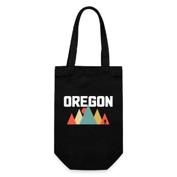 Oregon - Geschenkbeutel für Flaschen - Schwarz - Vorne