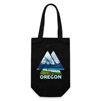 Oregon - Geschenkbeutel für Flaschen - Schwarz - Vorne