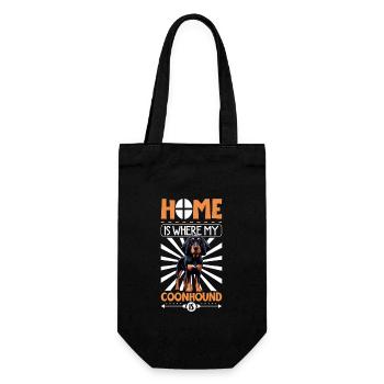 Home - Black and Tan Coonhound - Gift Bag for Bottles - black - Front
