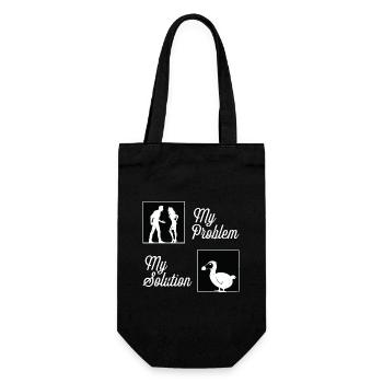Dodo Bird Lover My Problem My Pictogram Mom Dad - Gift Bag for Bottles - black - Front
