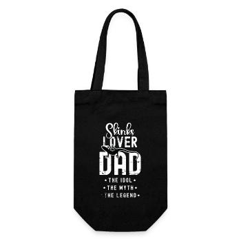 Skinks Lover Dad The Idol The Myth Reptile Lover - Gift Bag for Bottles - black - Front
