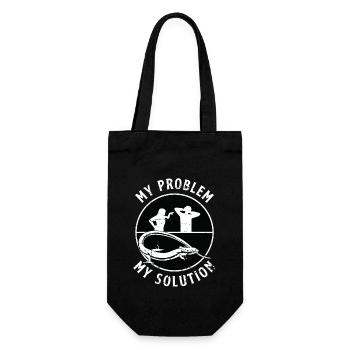 Amoureux des scinques Mon problème Mon pictogramme Papa Reptiles - Sac à bouteille - noir - Devant