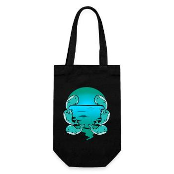 Baby, Whale, Fish, Marine Mammals, Children, Toddler - Gift Bag for Bottles - black - Front