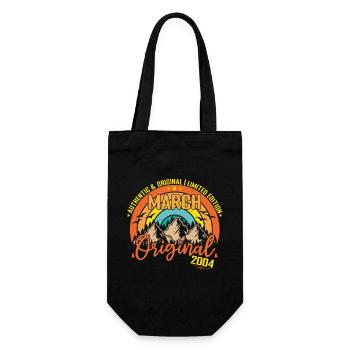 March 2004 March Anniversary 2004 March Original - Gift Bag for Bottles - black - Front