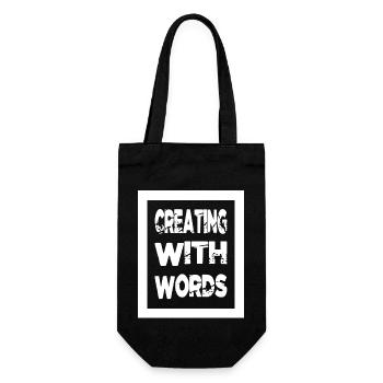 creativity creative inspiration writing tips quote - Geschenkbeutel für Flaschen - Schwarz - Vorne