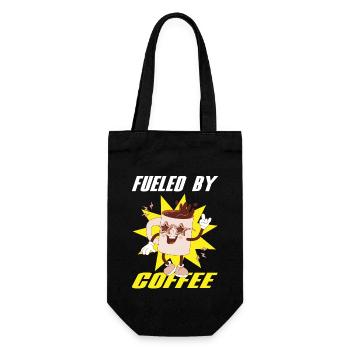 Fueled By Coffee Kaffee Barista Espresso - Gift Bag for Bottles - black - Front