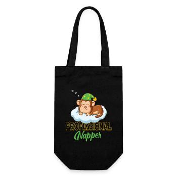Professinonal Napper Monkey Monkey Baby Monkey Gorilla - Gift Bag for Bottles - black - Front