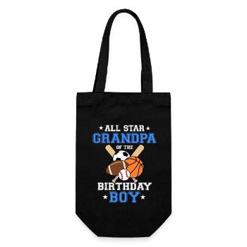 All-Star-Opa von The Birthday Boy Sports - Geschenkbeutel für Flaschen - Schwarz - Vorne