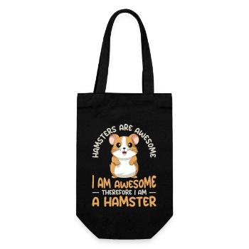 Les hamsters sont un excellent t-shirt - Sac à bouteille - noir - Devant
