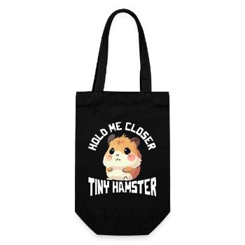 Tenez-moi plus près avec un petit t-shirt hamster - Sac à bouteille - noir - Devant