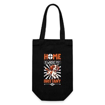 Home - Epagneul Breton - Gift Bag for Bottles - black - Front
