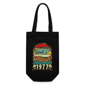 anniversaire mars 1977, Mars 1977, March 1977. - Sac à bouteille - noir - Devant