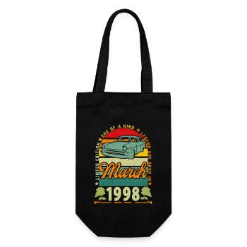 March 1998, March 1998, March 1998. - Gift Bag for Bottles - black - Front
