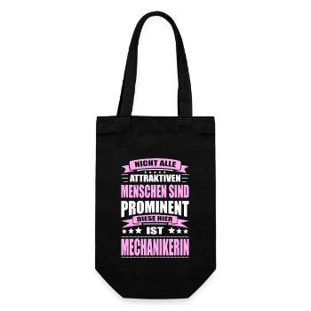Nicht Alle Menschen Sind Prominent Mechanikerin - Geschenkbeutel für Flaschen - Schwarz - Vorne