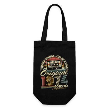 Original 1974 Vintage cadeau d’anniversaire rétro - Sac à bouteille - noir - Devant