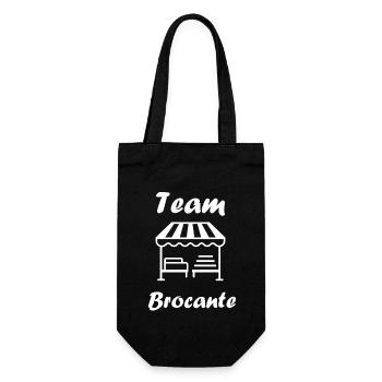 Vide grenier humour brocante - Sac à bouteille - noir - Devant