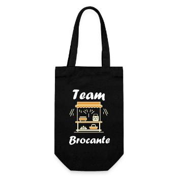 Vide grenier humour brocante - Sac à bouteille - noir - Devant