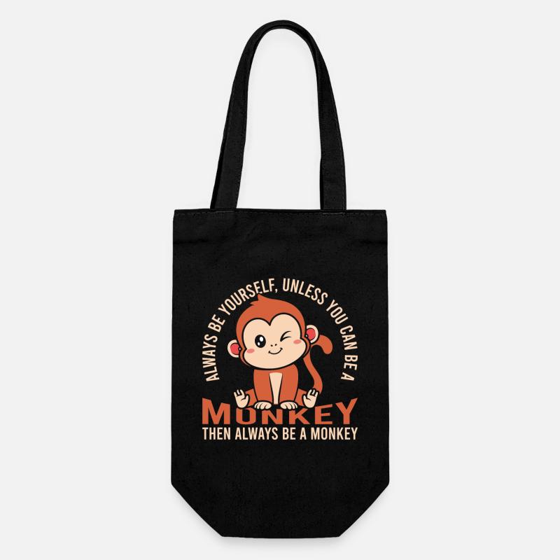 Always be yourself unless - Gift Bag for Bottles - black